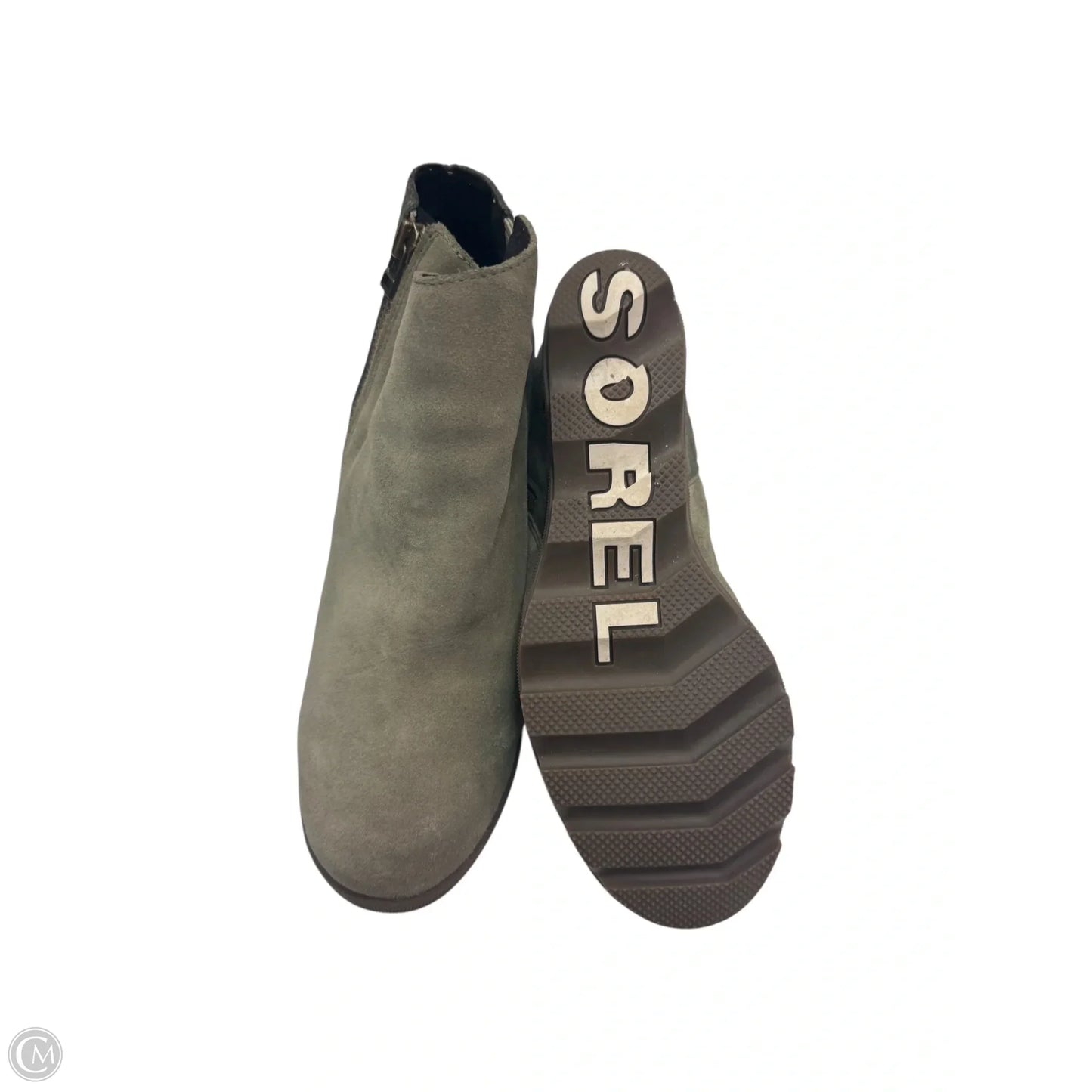 Boots Leather By Sorel In Green, Size: 10