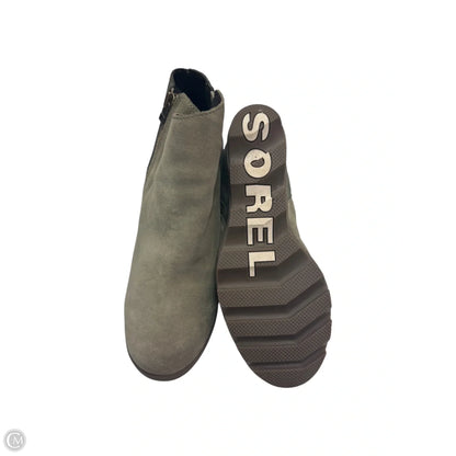 Boots Leather By Sorel In Green, Size: 10