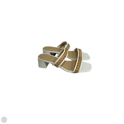 Shoes Heels Kitten By Ann Taylor In White, Size: 9