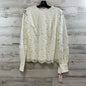 Blouse Long Sleeve By RACHEL PARCELL In Cream, Size: Xs