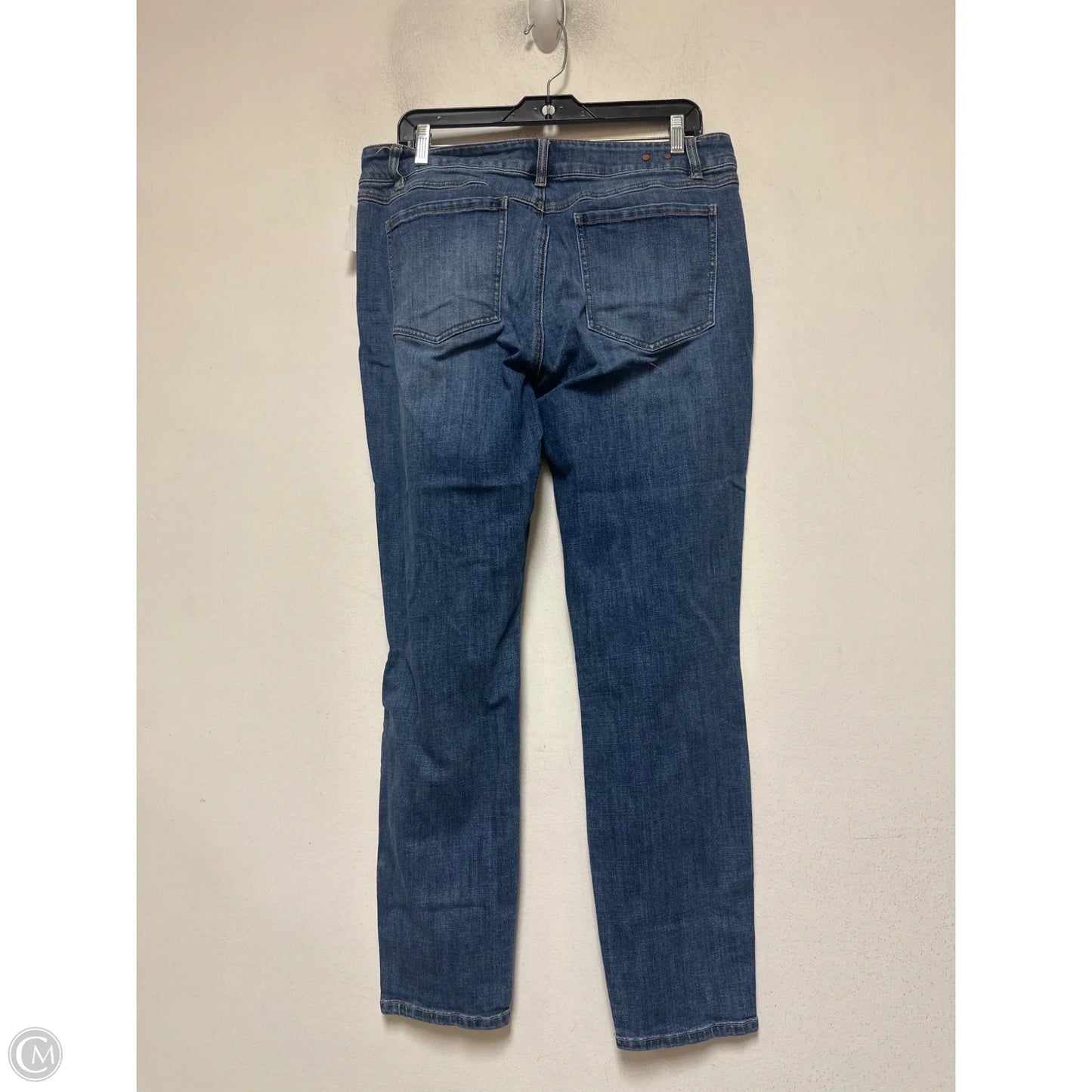 Jeans Skinny By Cabi In Blue Denim, Size: 14