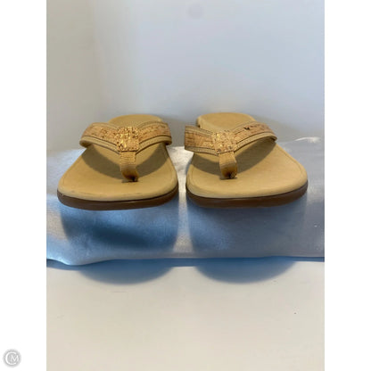 Sandals Flip Flops By Vionic In Beige, Size: 8