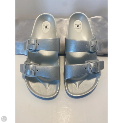 Sandals Flats By Shade & Shore In Silver, Size: 9