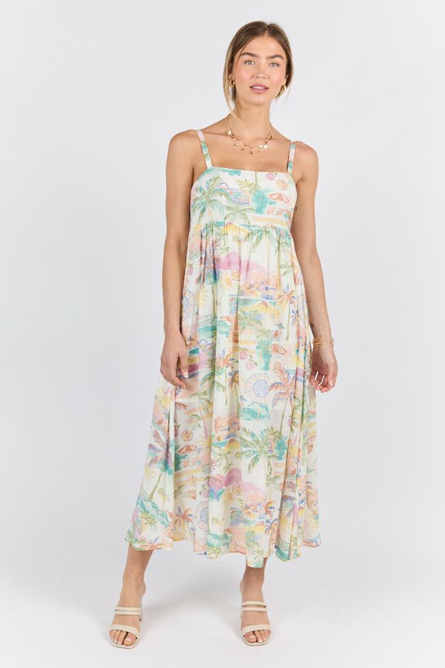 Beach Vacation Printed Maxi Dress FINAL SALE