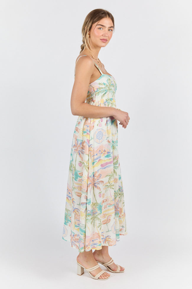 Beach Vacation Printed Maxi Dress FINAL SALE