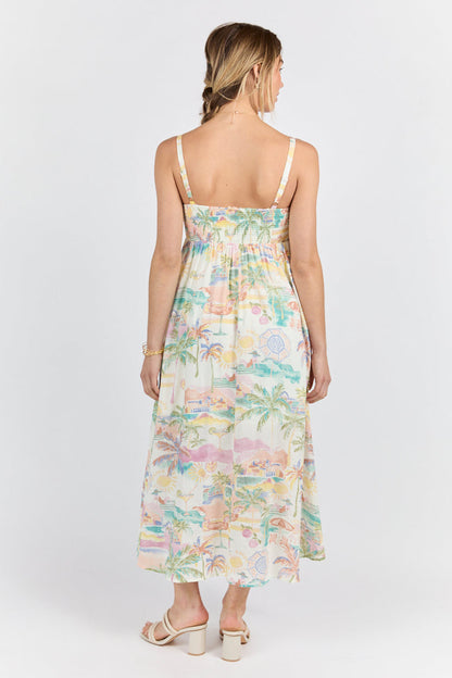 Beach Vacation Printed Maxi Dress FINAL SALE