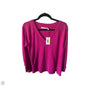 Top Long Sleeve By Calvin Klein In Pink, Size: M