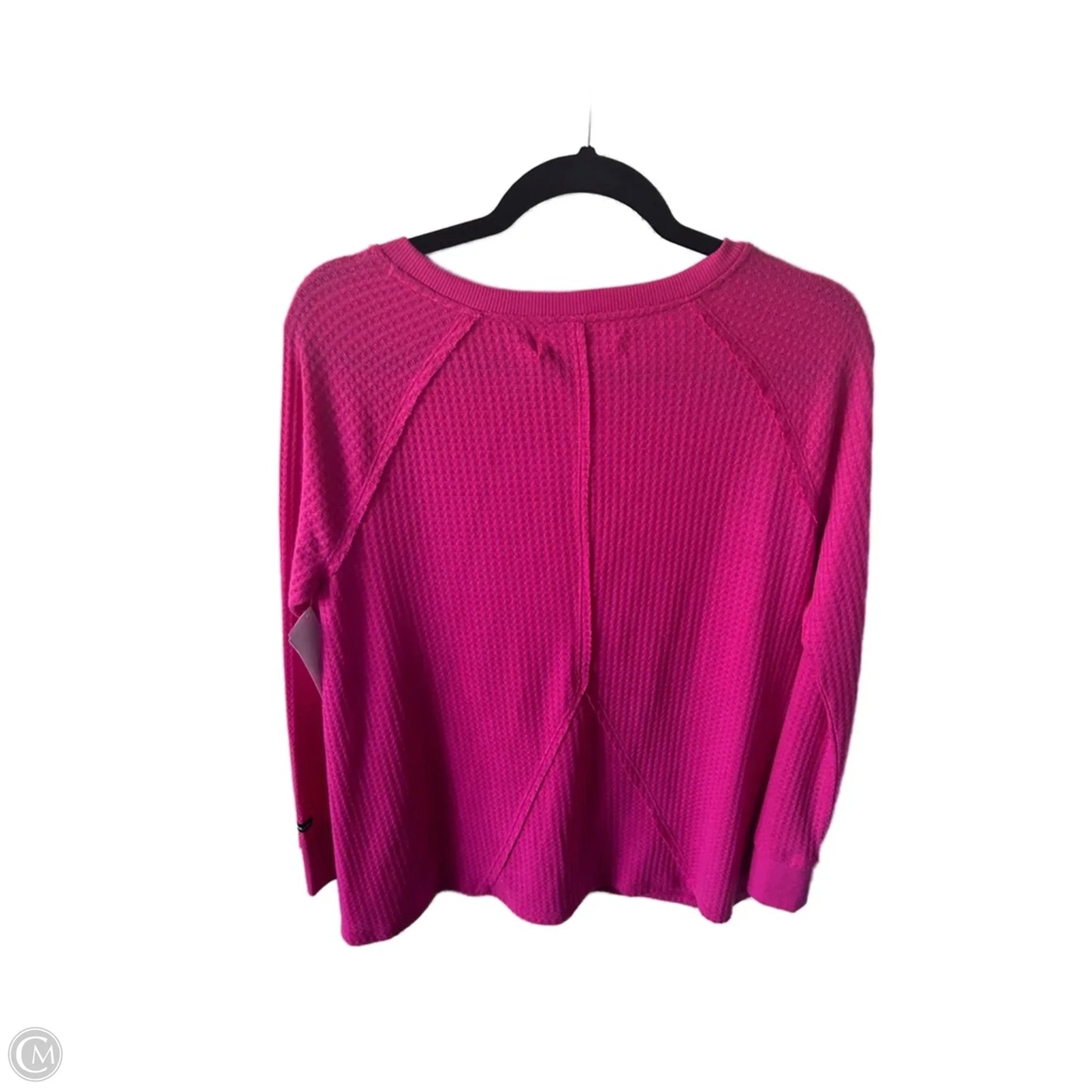 Top Long Sleeve By Calvin Klein In Pink, Size: M