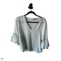 Top 3/4 Sleeve By Calvin Klein In Black & White, Size: M