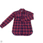 Top Long Sleeve By Zyia In Plaid Pattern, Size: Xs