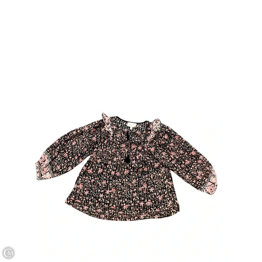Top Long Sleeve By Cmb In Floral Print, Size: M