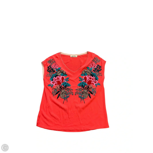 Top Short Sleeve By Aldomartins In Red, Size: S