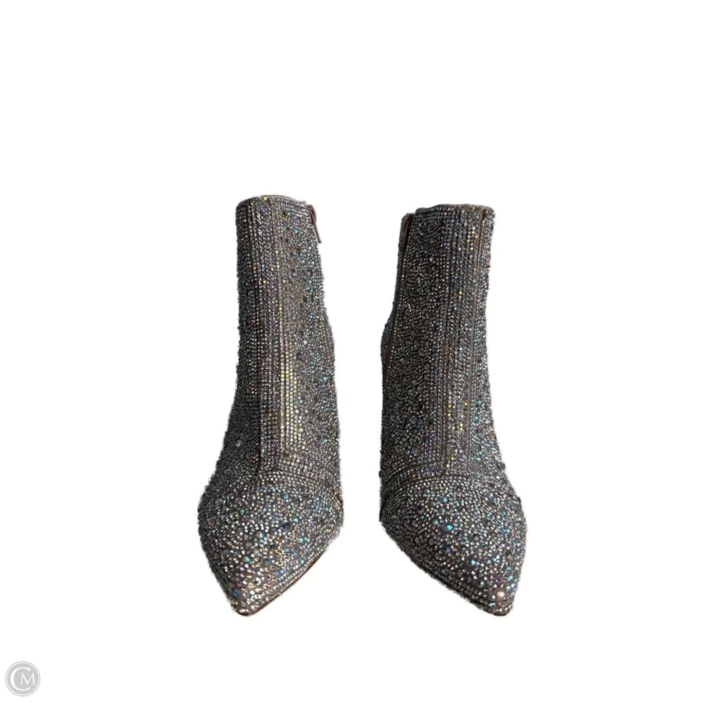 Boots Ankle Heels By Betsey Johnson In Snakeskin Print, Size: 8